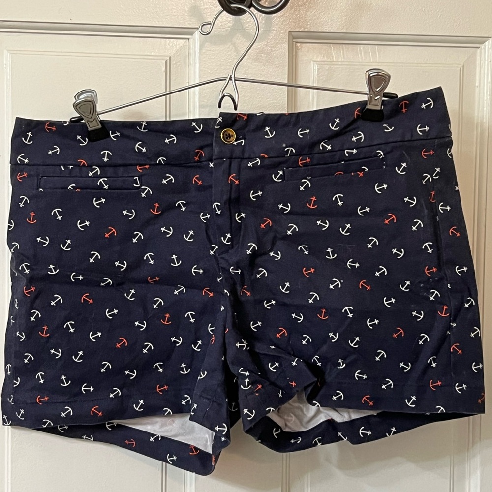 Banana Republic Dark Blue Skirt with Anchor Design